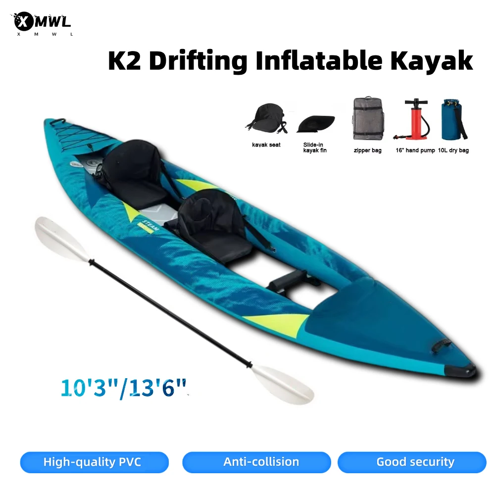 Fishing Kayak Paddle - Canoa Kayak Inflable para 1-2 Personas,
