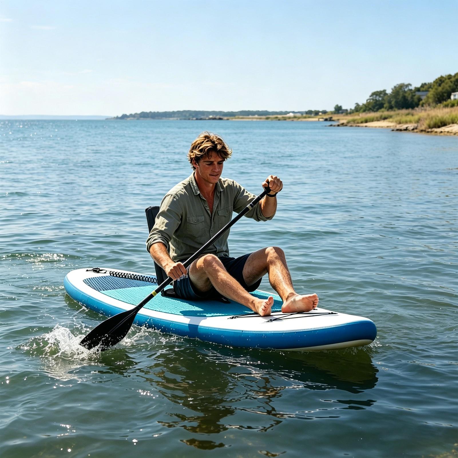 Cojín de asiento para kayak, r - Fishing Kayak Paddle reseña y precio