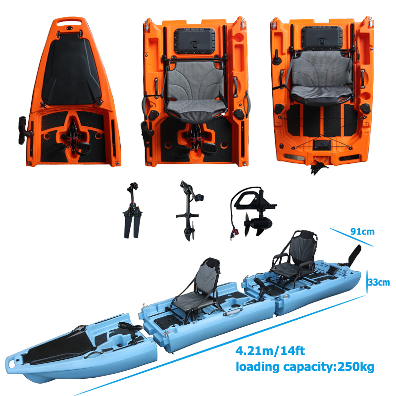 Kayak Desmontable de 14 Pies p - Fishing Kayak Sit In reseña y precio